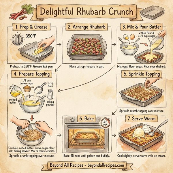 Delightful Rhubarb Crunch instructions