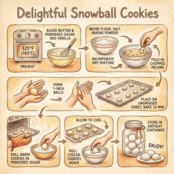 Delightful Snowball Cookies instructions
