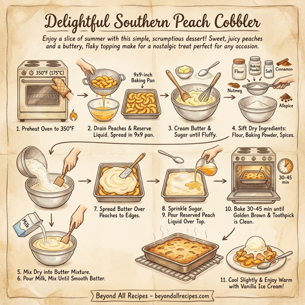 Delightful Southern Peach Cobbler instructions