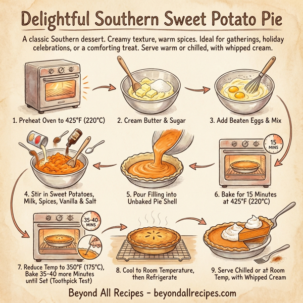 Delightful Southern Sweet Potato Pie instructions