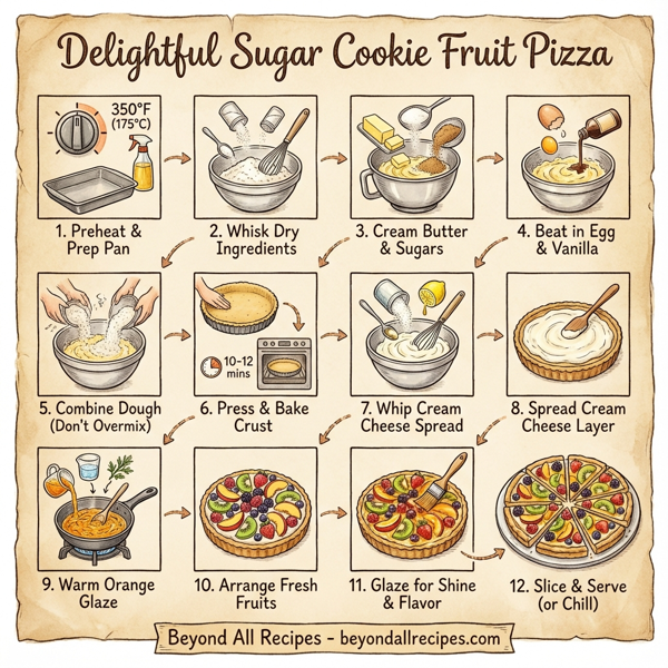 Delightful Sugar Cookie Fruit Pizza instructions