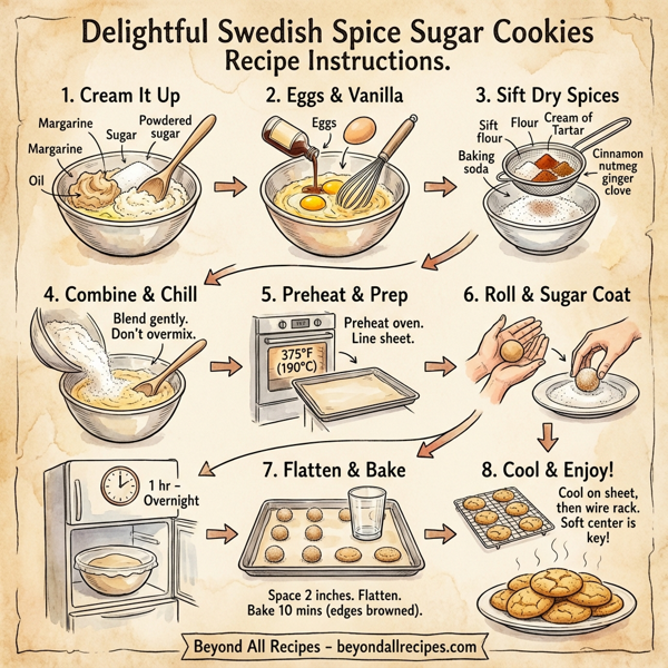Delightful Swedish Spice Sugar Cookies instructions