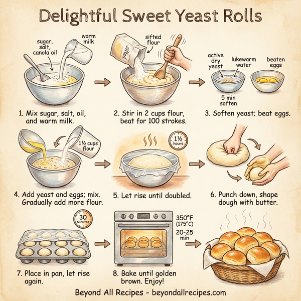 Delightful Sweet Yeast Rolls instructions