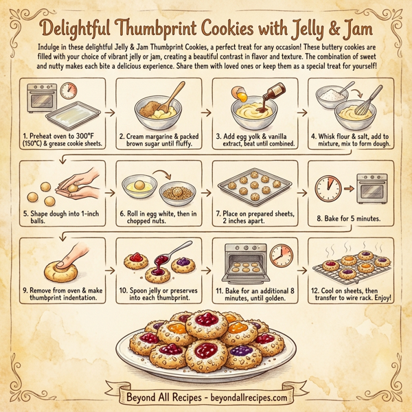 Delightful Thumbprint Cookies with Jelly & Jam instructions
