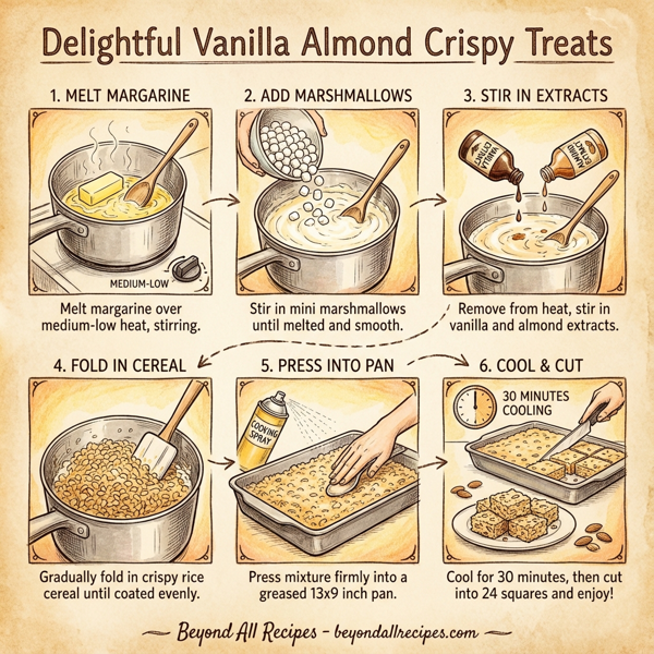 Delightful Vanilla Almond Crispy Treats instructions