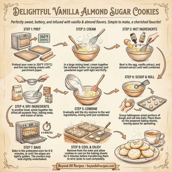 Delightful Vanilla Almond Sugar Cookies instructions