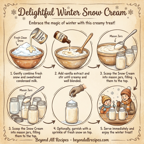 Delightful Winter Snow Cream instructions