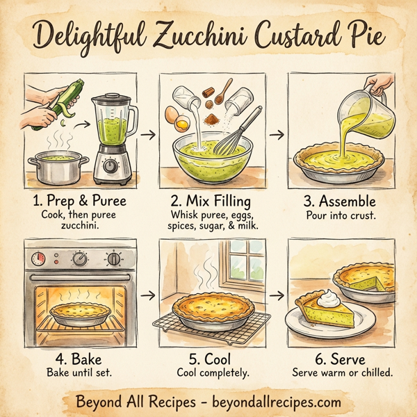 Delightful Zucchini Custard Pie instructions