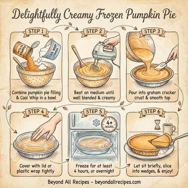 Delightfully Creamy Frozen Pumpkin Pie instructions