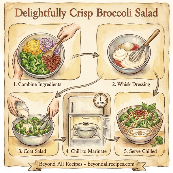 Delightfully Crisp Broccoli Salad instructions