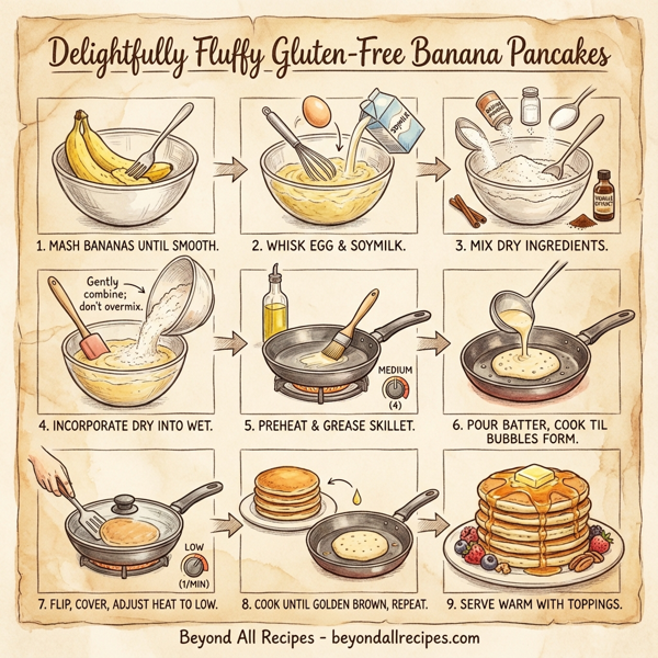 Delightfully Fluffy Gluten-Free Banana Pancakes instructions