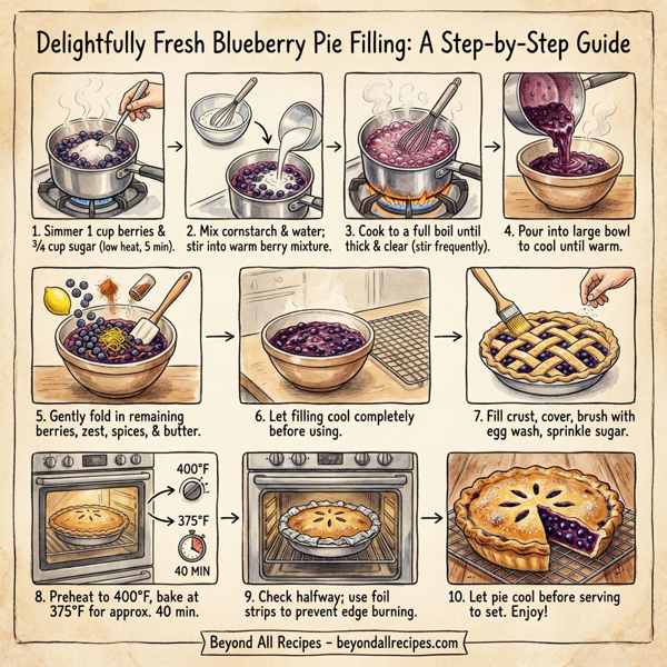 Delightfully Fresh Blueberry Pie Filling instructions