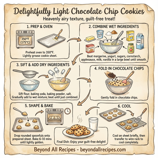 Delightfully Light Chocolate Chip Cookies instructions