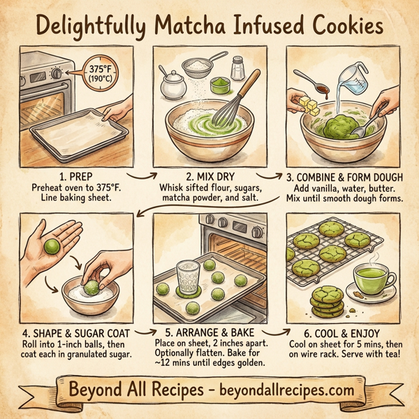Delightfully Matcha Infused Cookies instructions