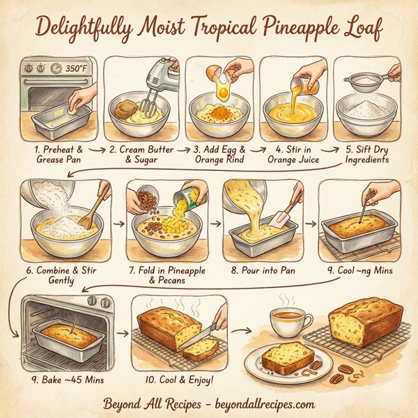 Delightfully Moist Tropical Pineapple Loaf instructions