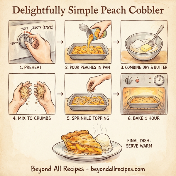 Delightfully Simple Peach Cobbler instructions
