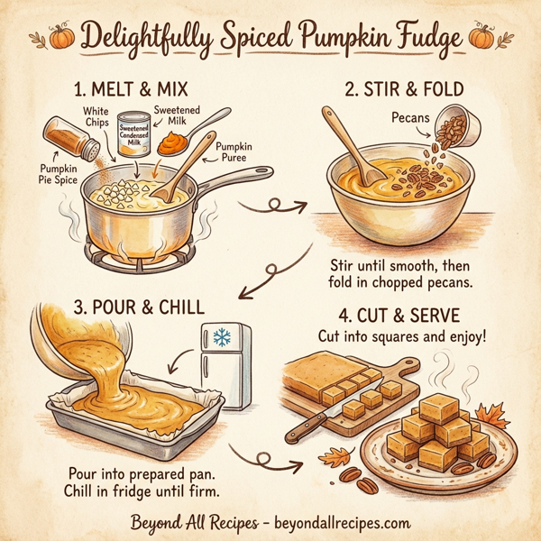 Delightfully Spiced Pumpkin Fudge instructions