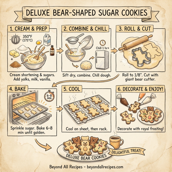 Deluxe Bear-Shaped Sugar Cookies instructions