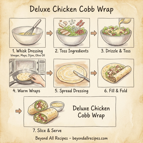 Deluxe Chicken Cobb Wrap instructions