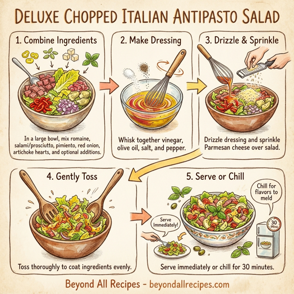 Deluxe Chopped Italian Antipasto Salad instructions