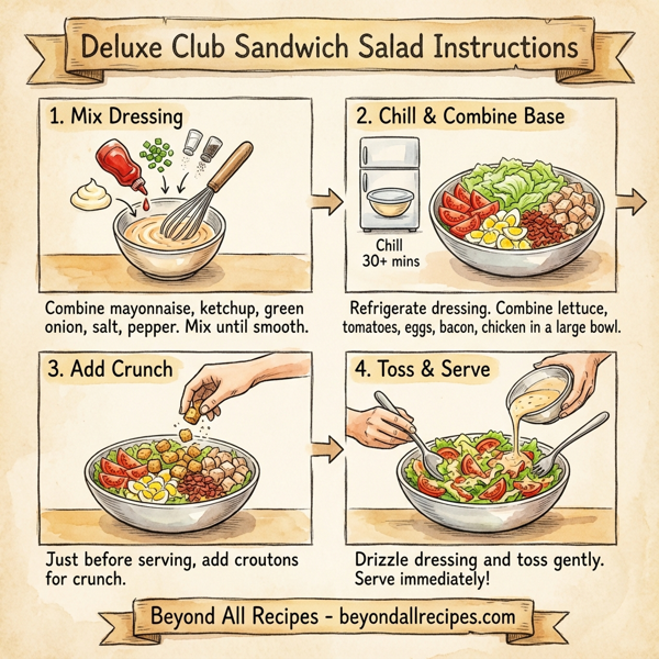 Deluxe Club Sandwich Salad instructions