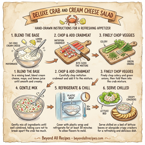 Deluxe Crab and Cream Cheese Salad instructions