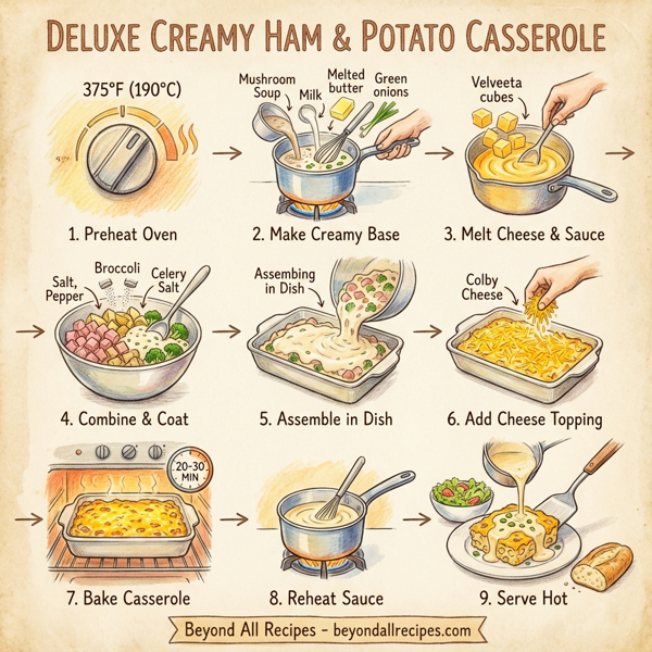 Deluxe Creamy Ham and Potato Casserole instructions