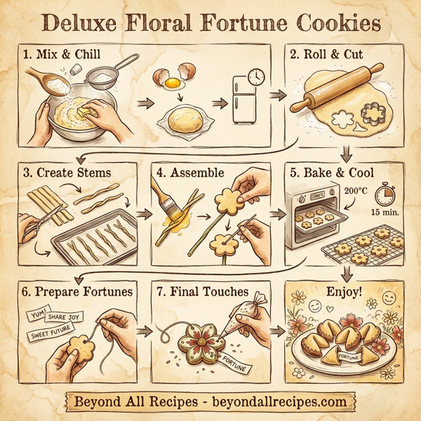 Deluxe Floral Fortune Cookies instructions