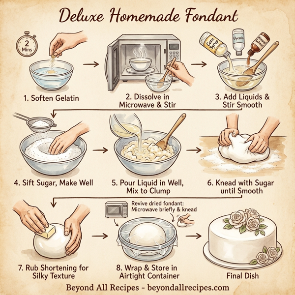 Deluxe Homemade Fondant instructions