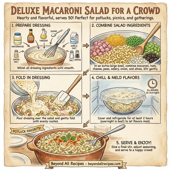 Deluxe Macaroni Salad for a Crowd instructions