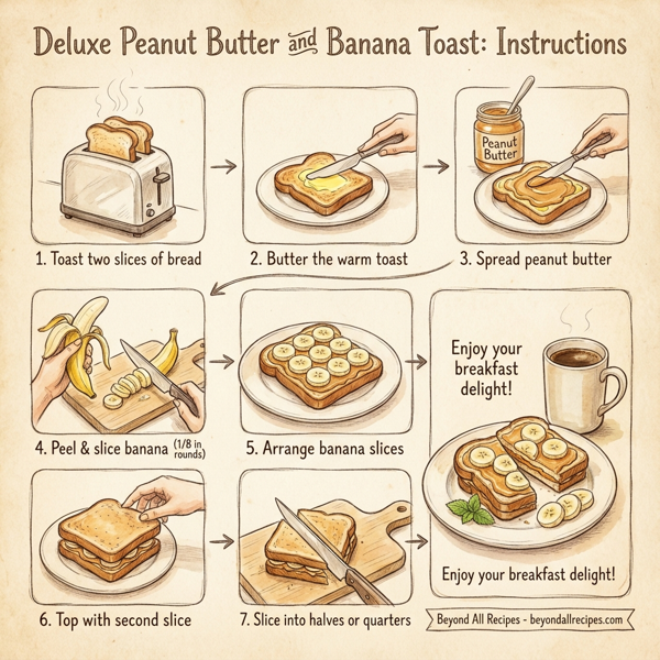 Deluxe Peanut Butter and Banana Toast instructions
