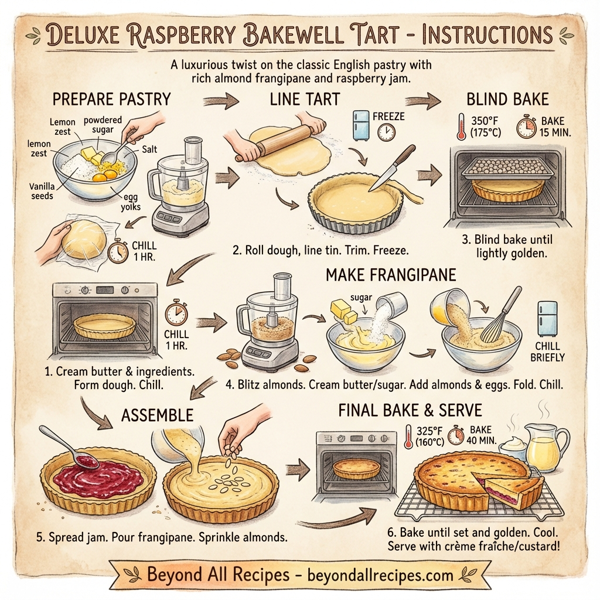 Deluxe Raspberry Bakewell Tart instructions