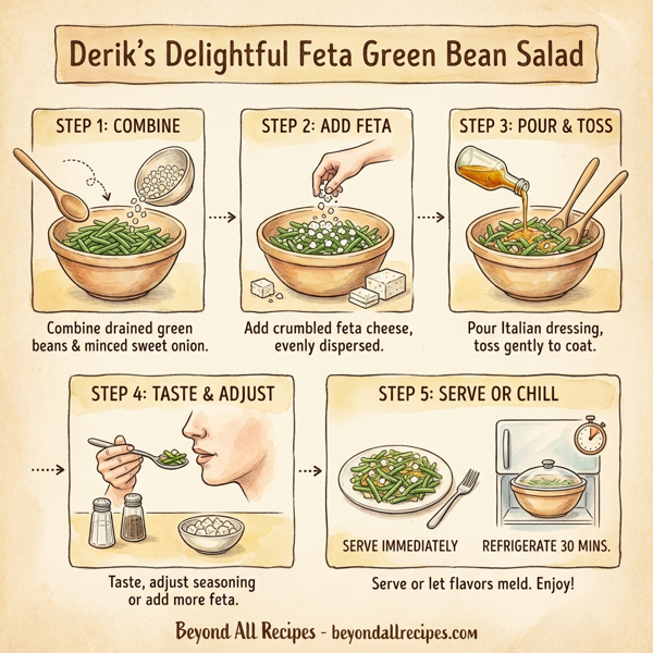 Derik's Delightful Feta Green Bean Salad instructions