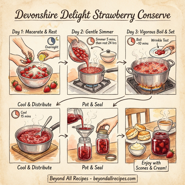 Devonshire Delight Strawberry Conserve instructions