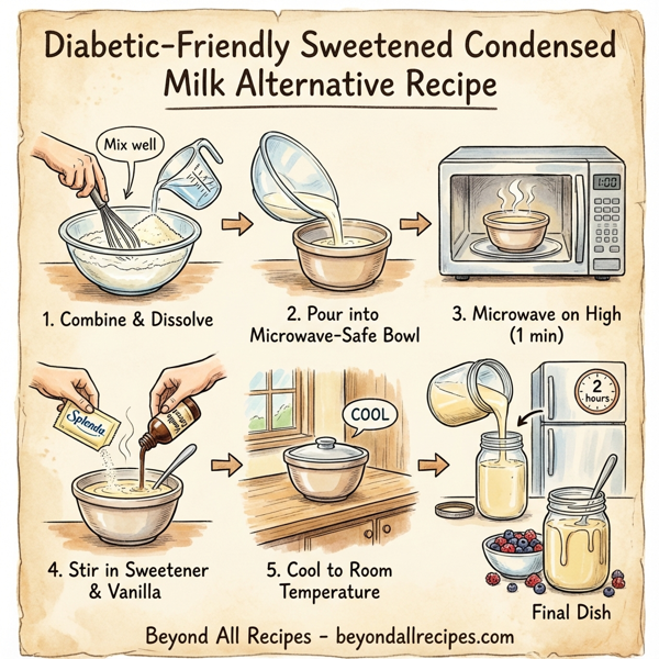 Diabetic-Friendly Sweetened Condensed Milk Alternative instructions