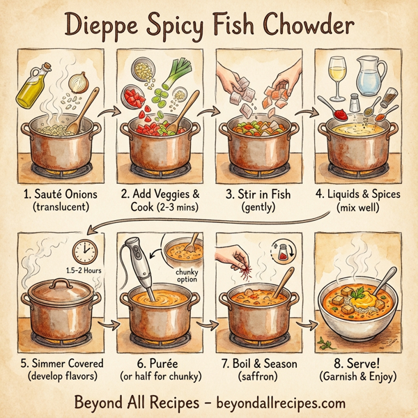 Dieppe Spicy Fish Chowder instructions
