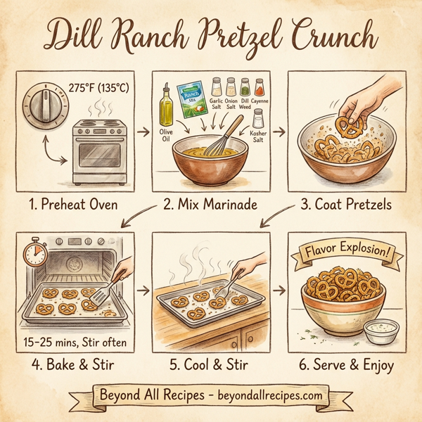 Dill Ranch Pretzel Crunch instructions