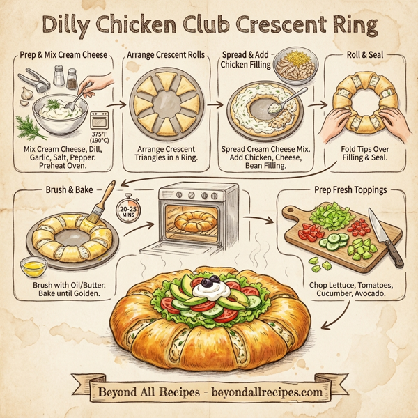 Dilly Chicken Club Crescent Ring instructions