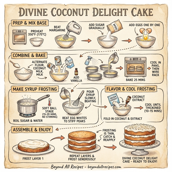 Divine Coconut Delight Cake instructions