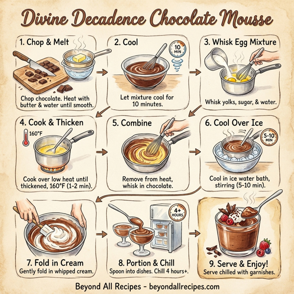 Divine Decadence Chocolate Mousse instructions