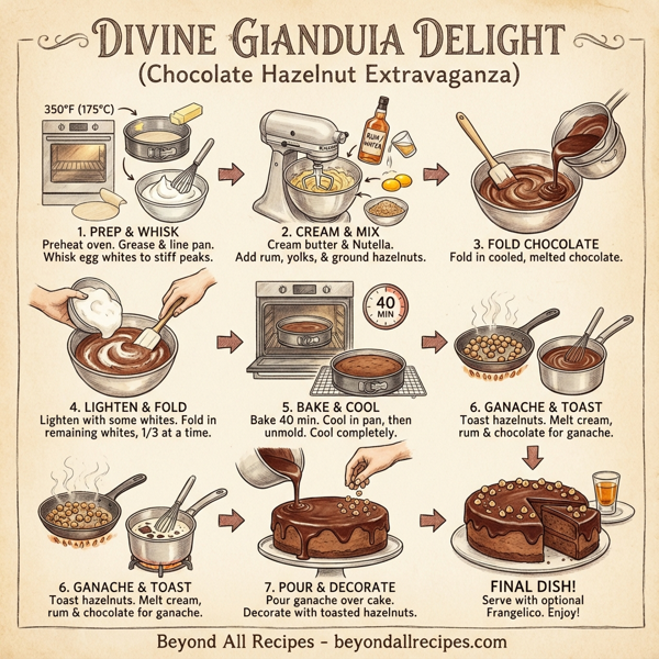 Divine Gianduia Delight (Chocolate Hazelnut Extravaganza) instructions
