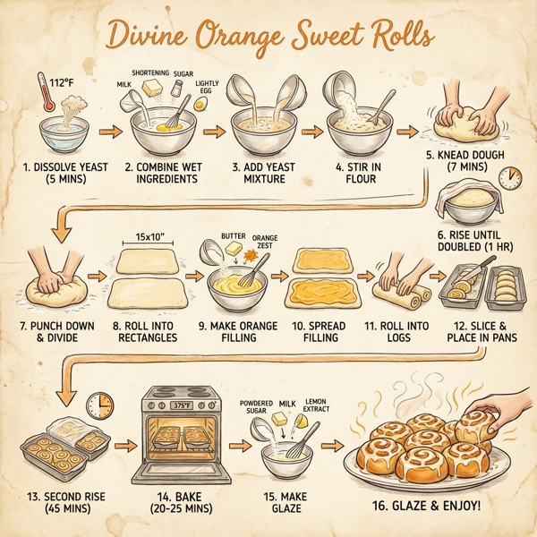 Divine Orange Sweet Rolls instructions
