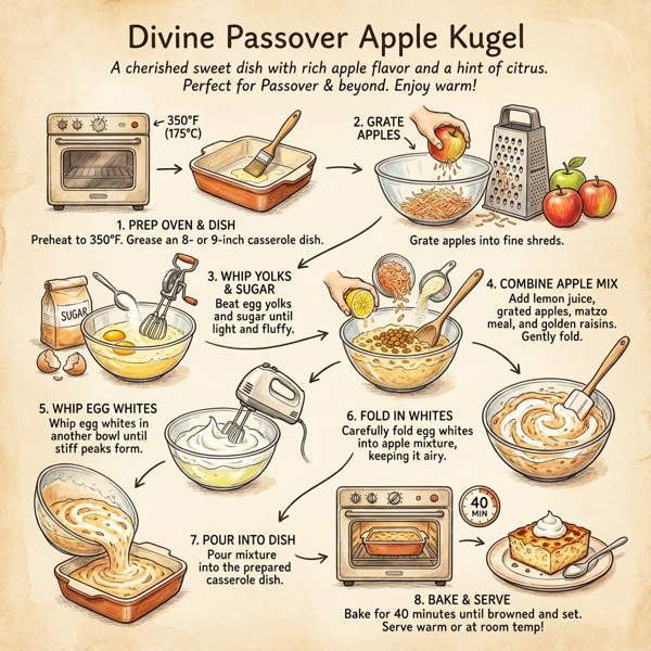 Divine Passover Apple Kugel instructions