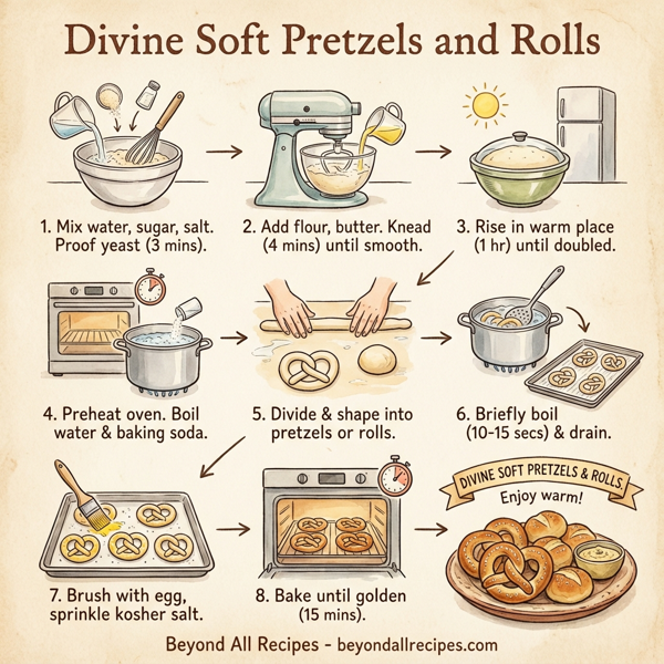 Divine Soft Pretzels and Rolls instructions