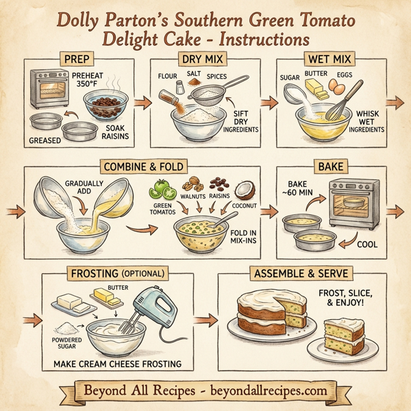 Dolly Parton’s Southern Green Tomato Delight instructions