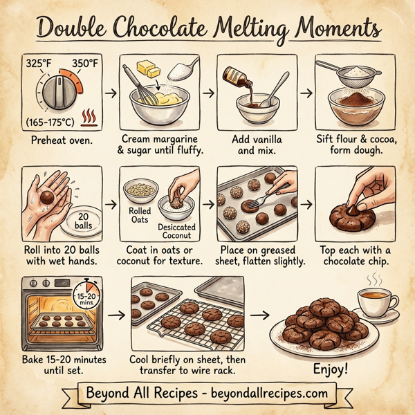 Double Chocolate Melting Moments instructions