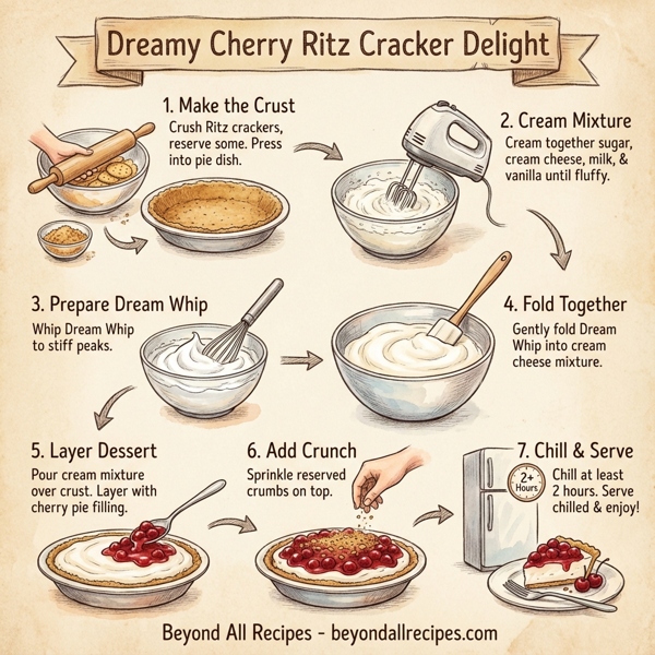 Dreamy Cherry Ritz Cracker Delight instructions