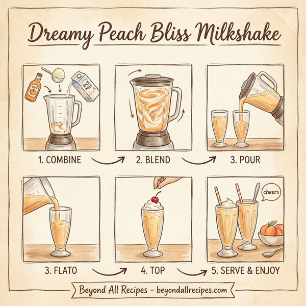 Dreamy Peach Bliss Milkshake instructions