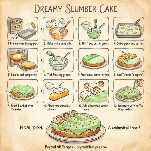 Dreamy Slumber Cake instructions