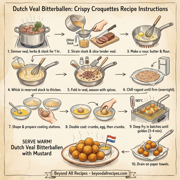 Dutch Veal Bitterballen: Crispy Croquettes instructions